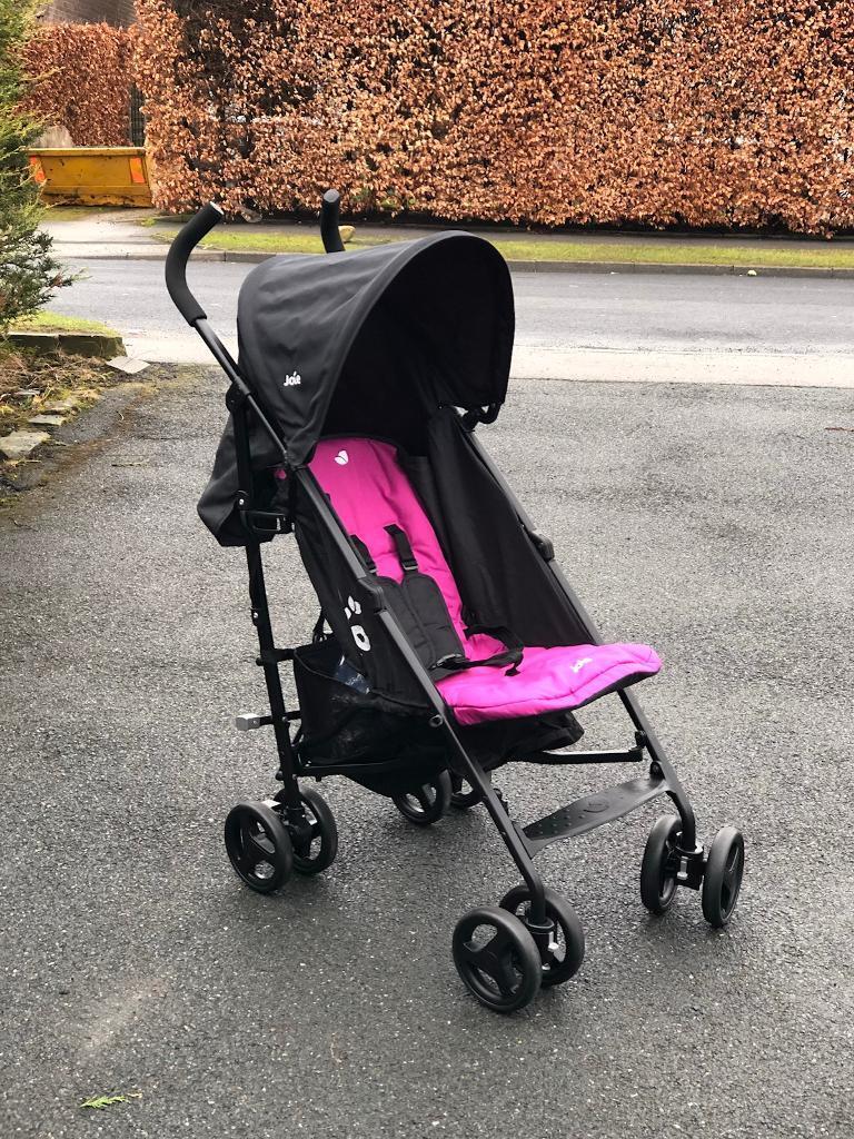 joie stroller pink